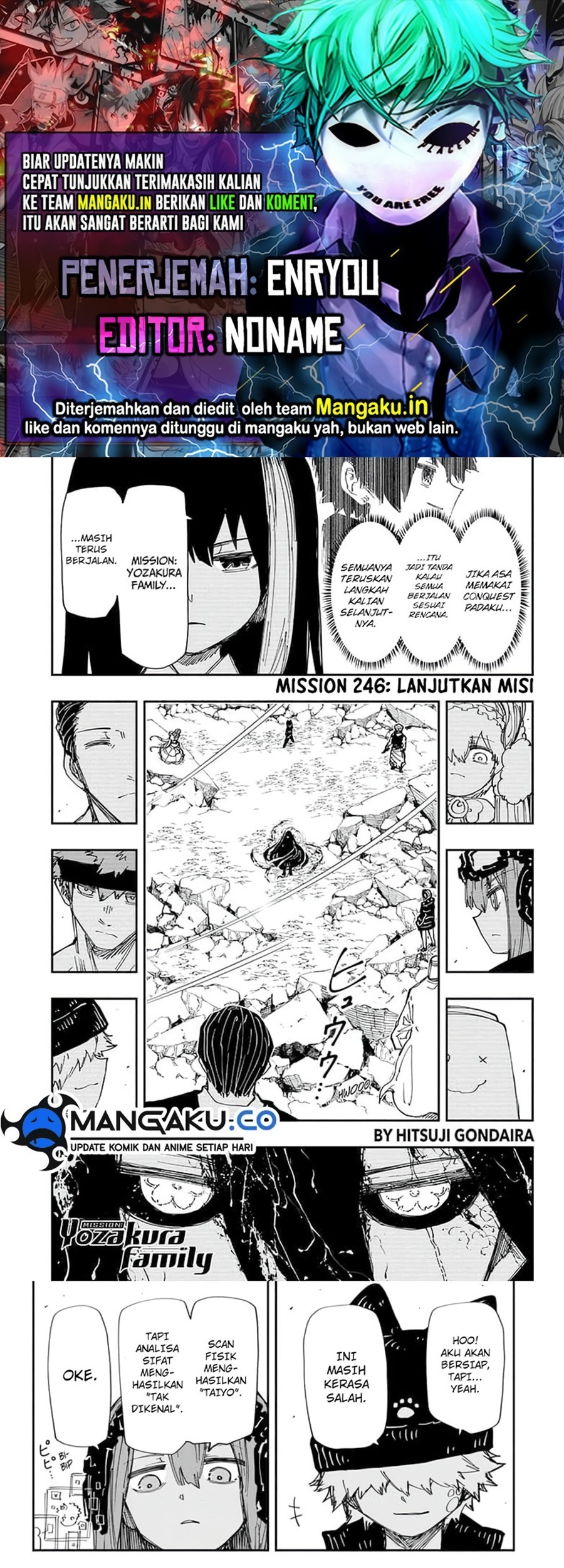 Mission: Yozakura Family Chapter 246 - halaman 1