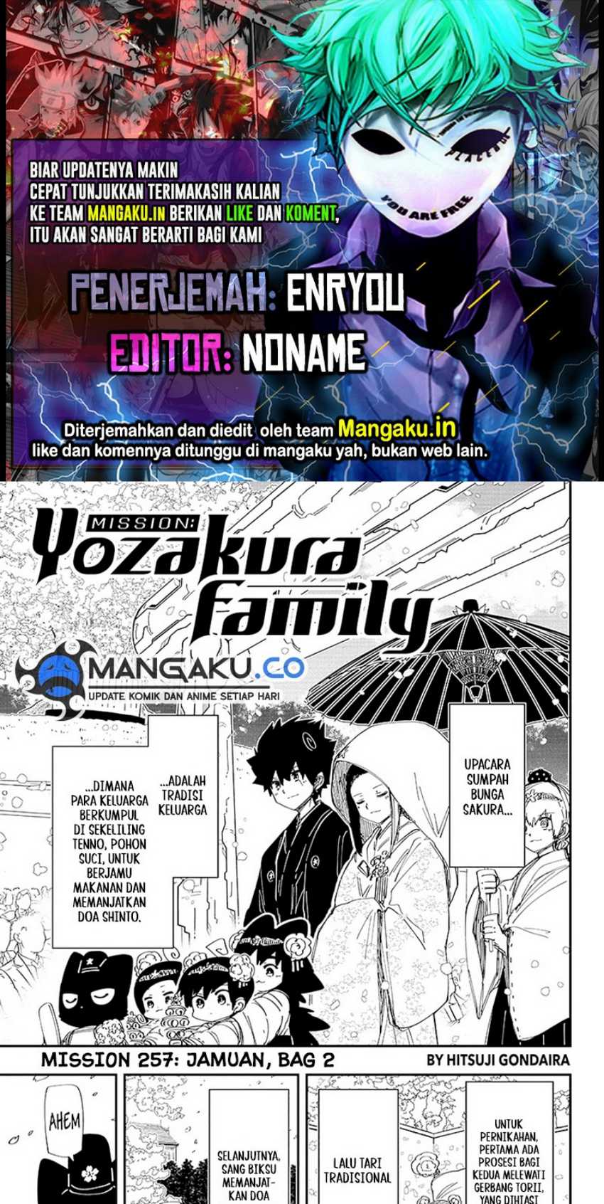 Mission: Yozakura Family Chapter 257 - halaman 1