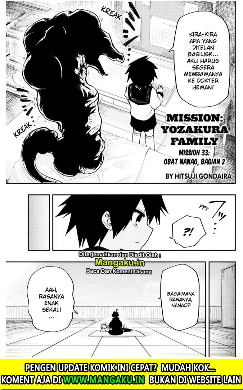 Mission: Yozakura Family Chapter 33 - halaman 2