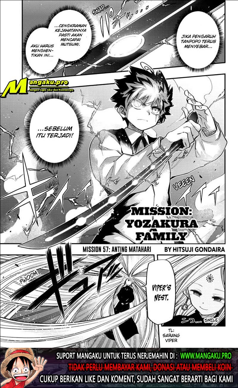 Mission: Yozakura Family Chapter 57 - halaman 2