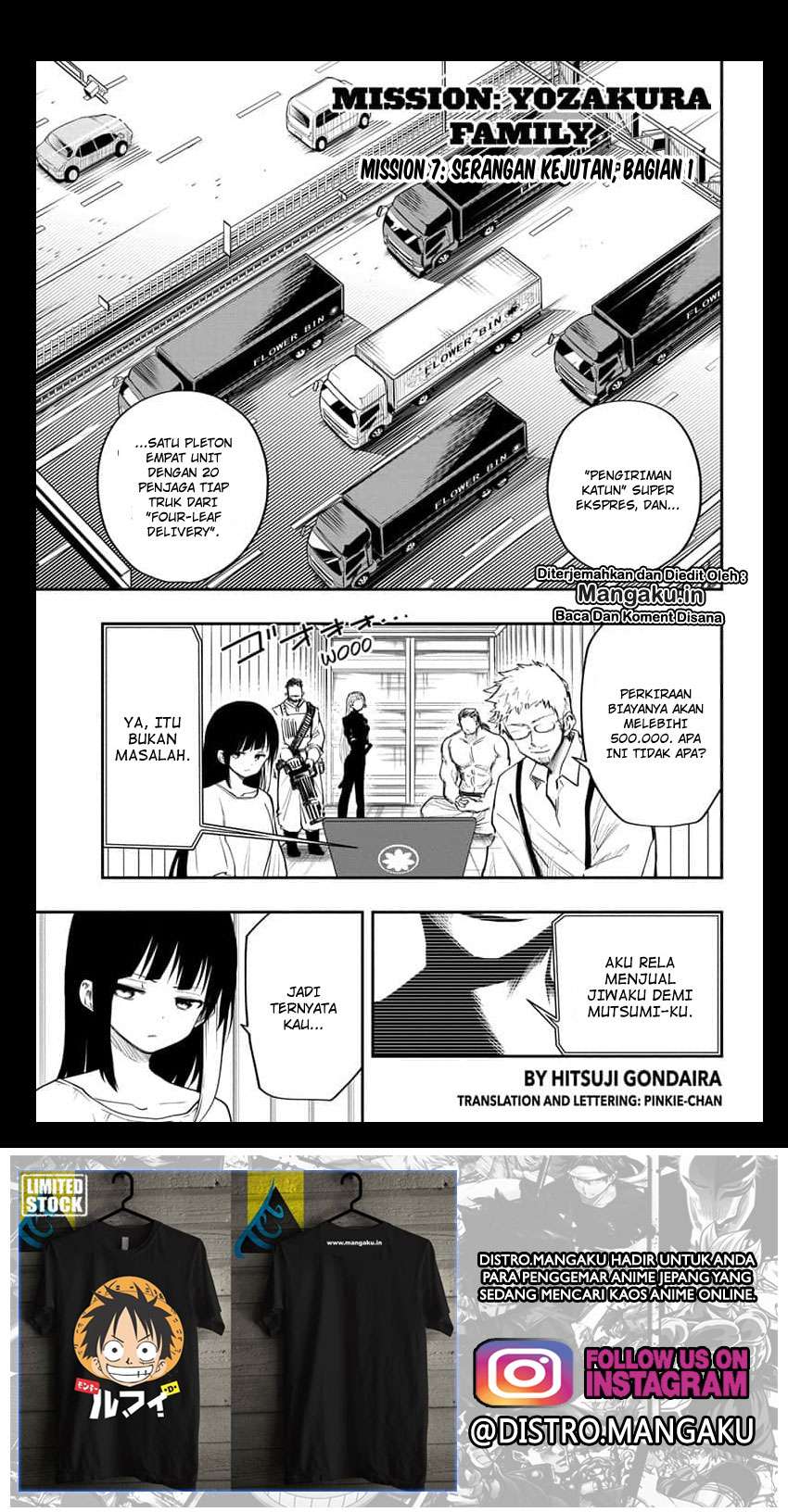 Mission: Yozakura Family Chapter 7 - halaman 2