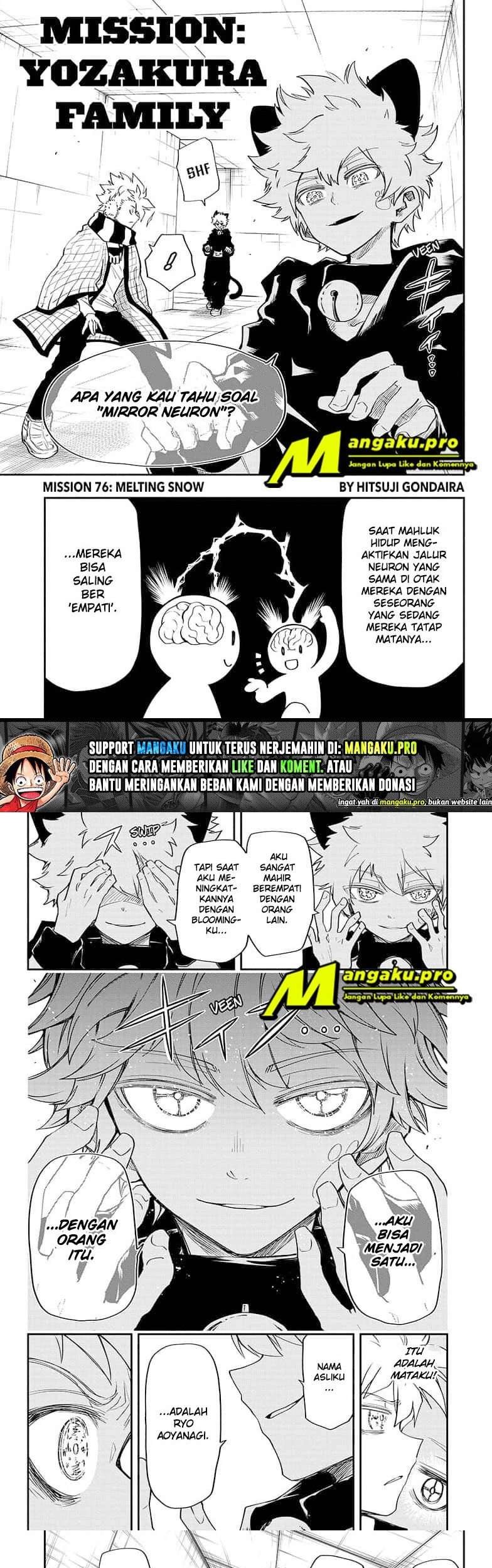 Mission: Yozakura Family Chapter 76 - halaman 2