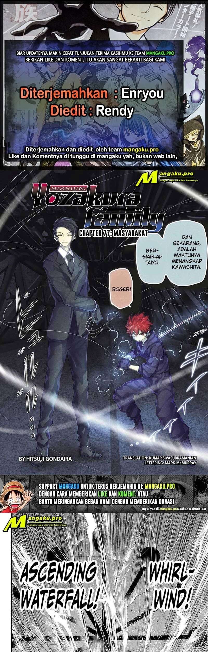 Mission: Yozakura Family Chapter 77 - halaman 1