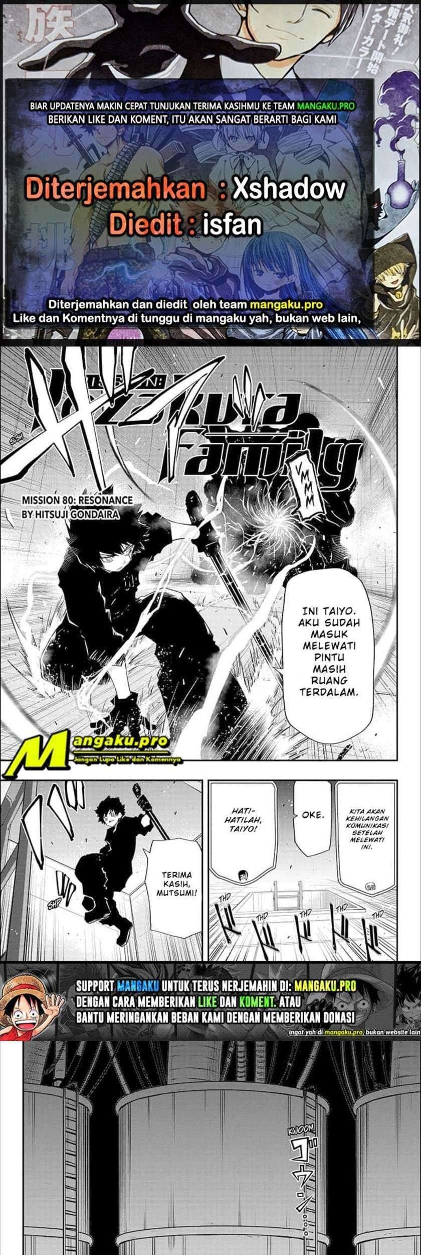 Mission: Yozakura Family Chapter 80 - halaman 1