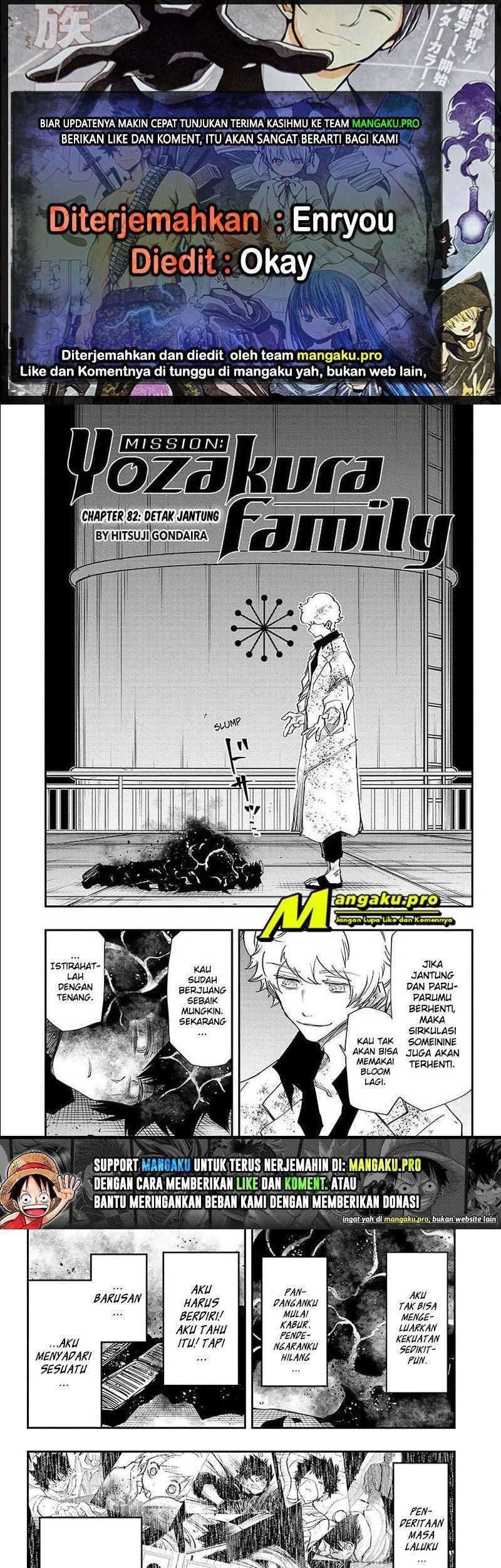 Mission: Yozakura Family Chapter 82 - halaman 1
