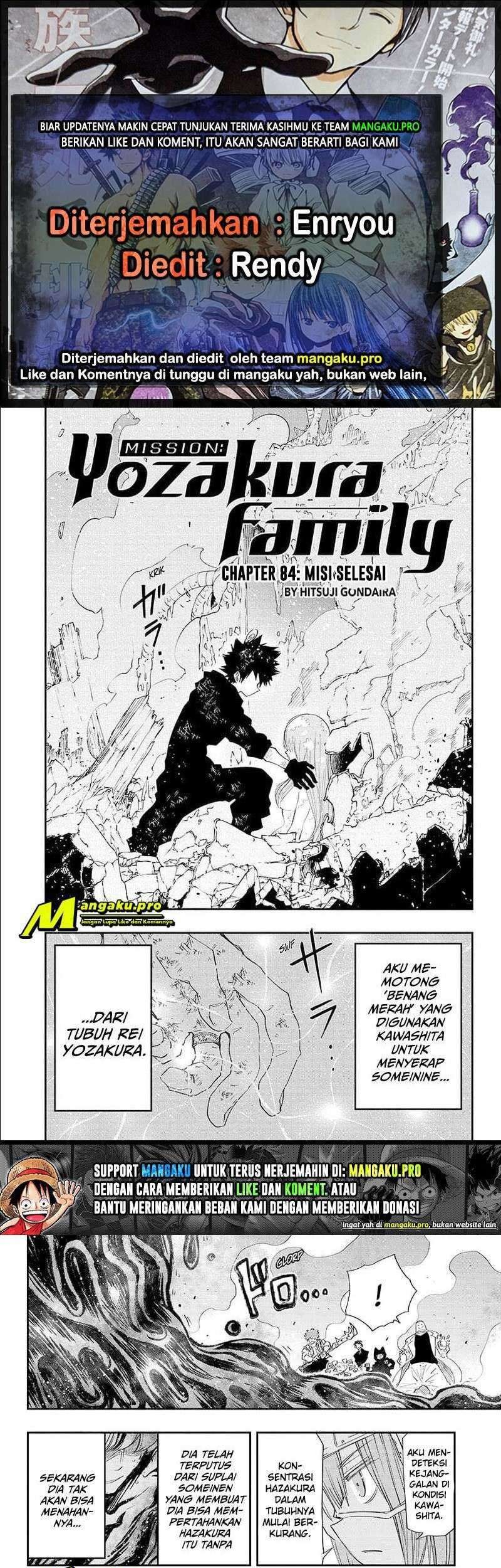 Mission: Yozakura Family Chapter 84 - halaman 1