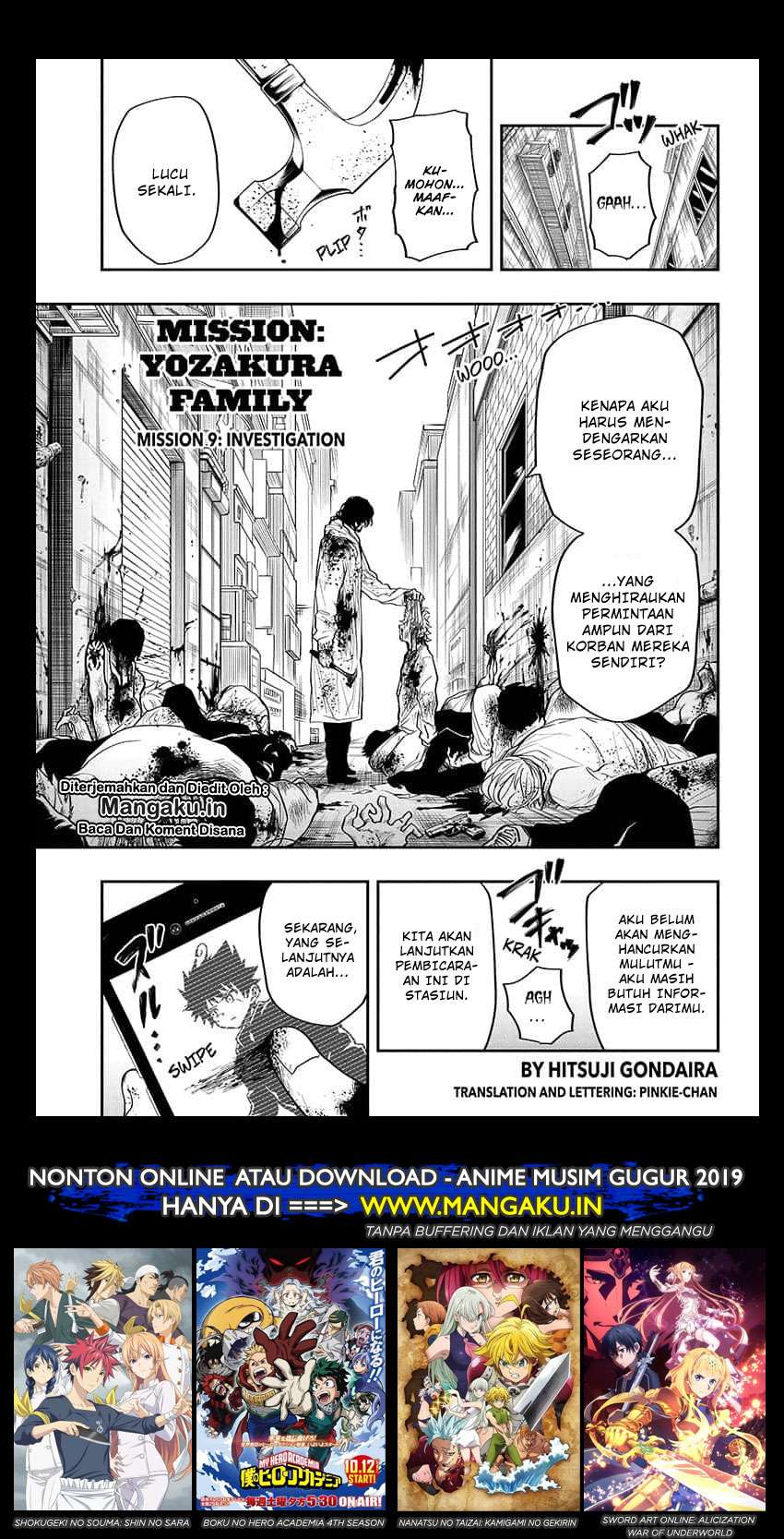 Mission: Yozakura Family Chapter 9 - halaman 2
