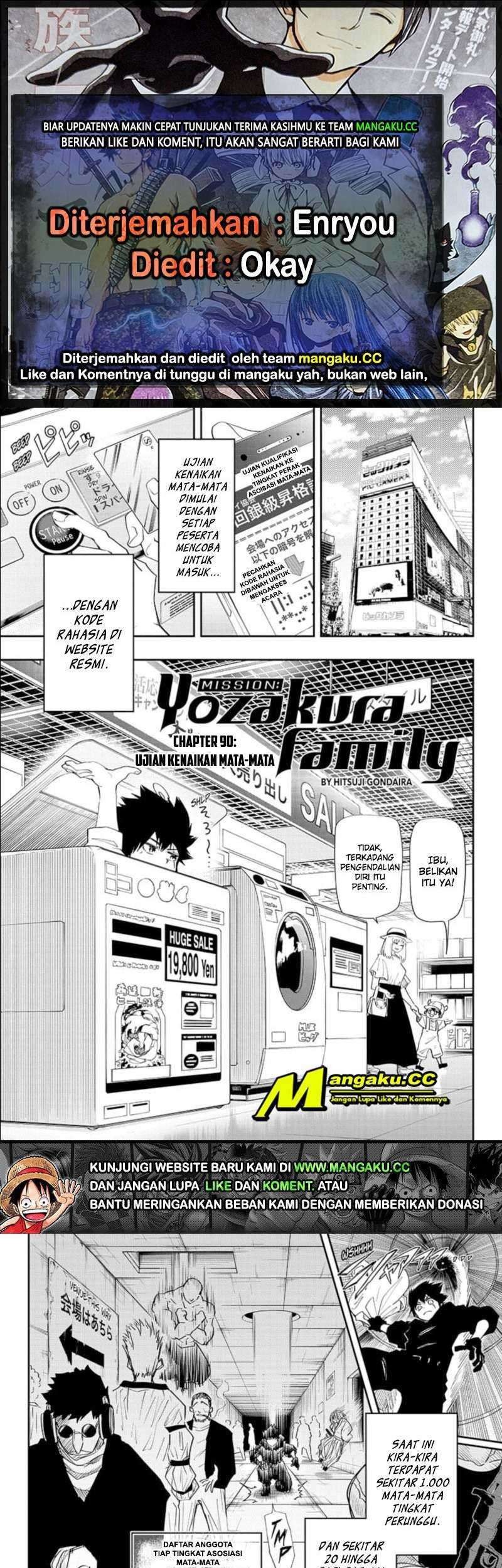 Mission: Yozakura Family Chapter 90 - halaman 1