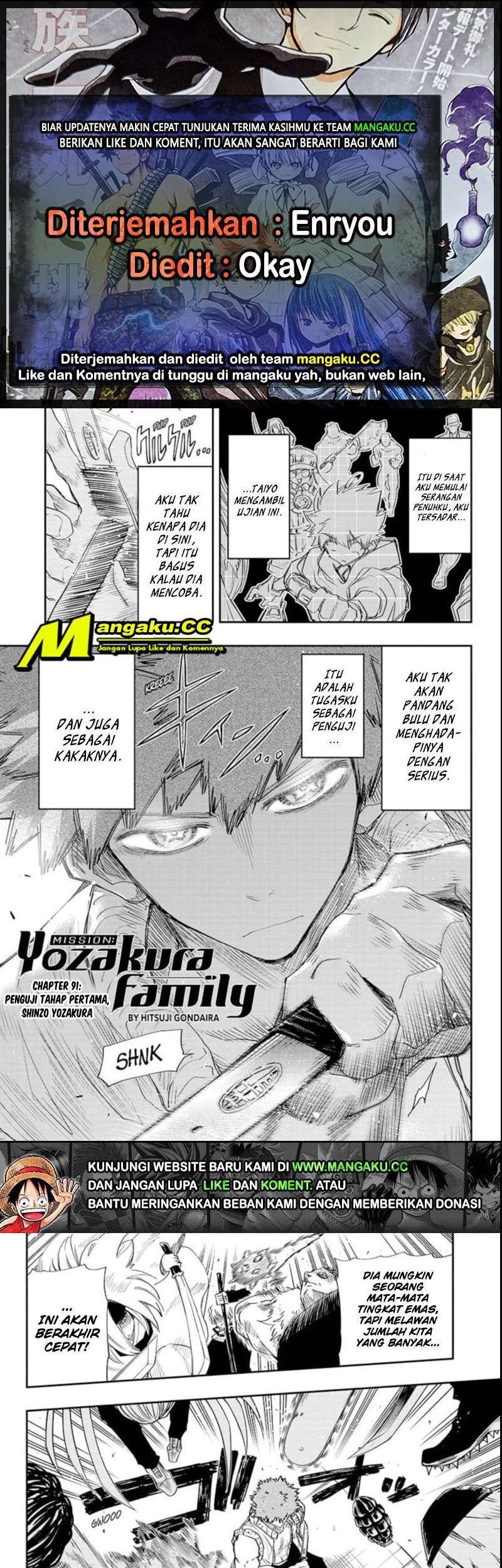 Mission: Yozakura Family Chapter 91 - halaman 1