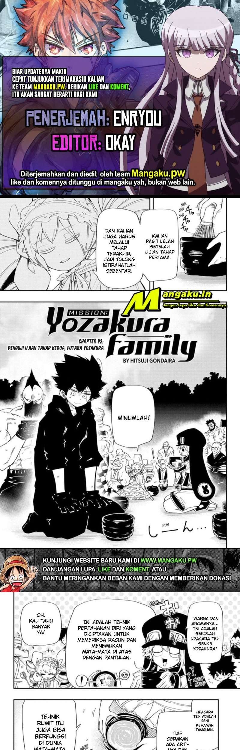 Mission: Yozakura Family Chapter 93 - halaman 1
