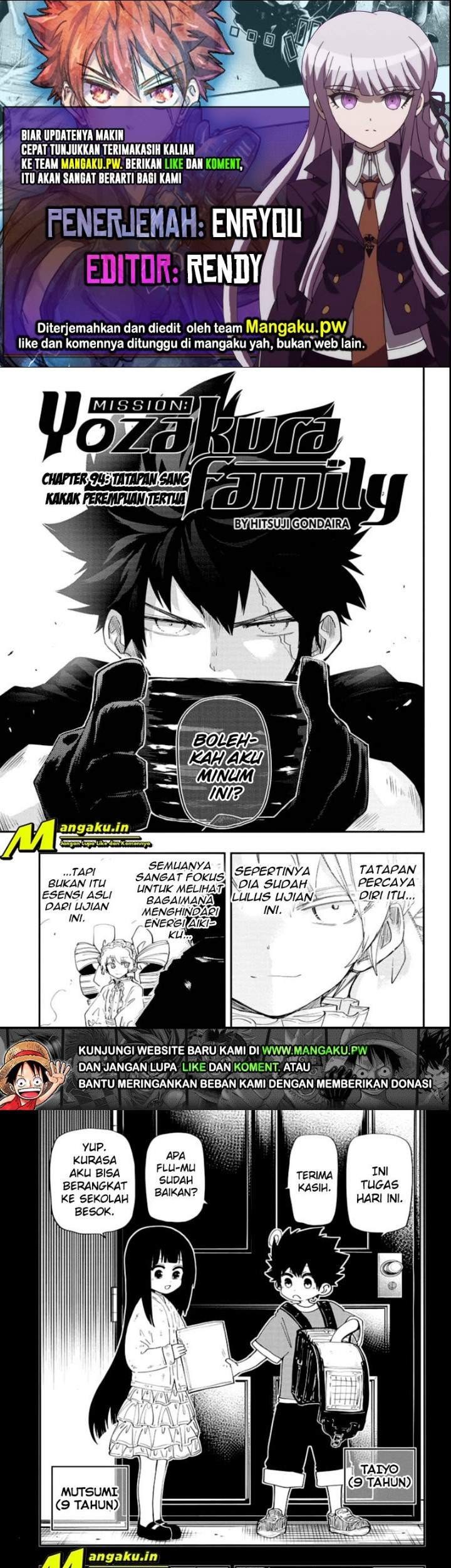 Mission: Yozakura Family Chapter 94 - halaman 1