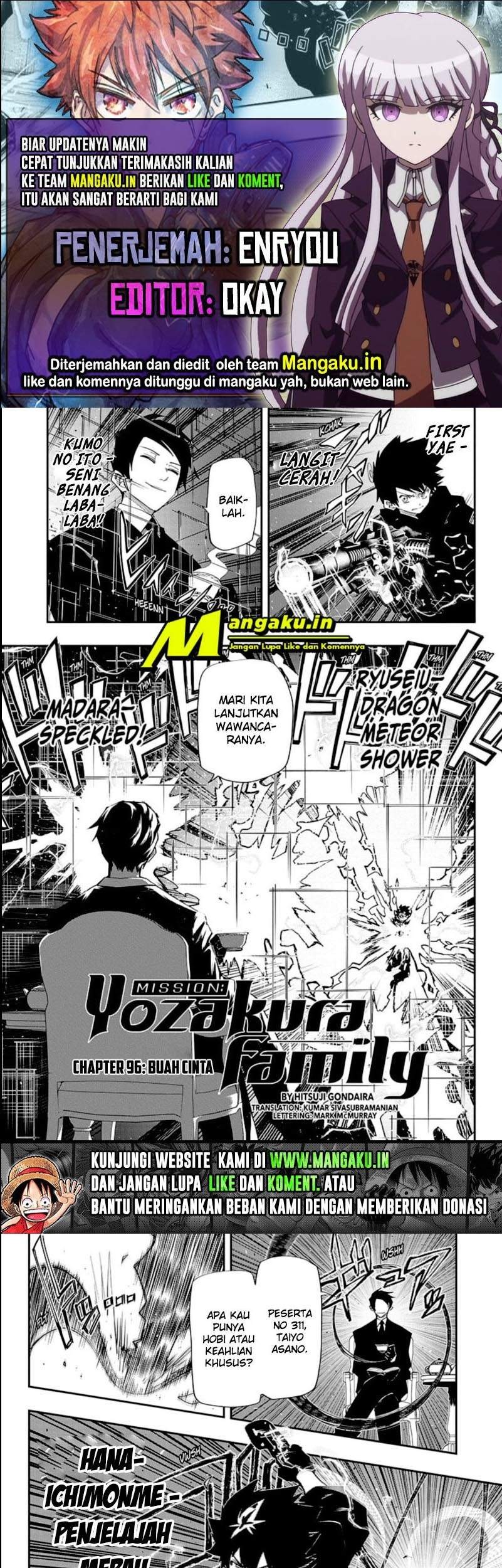 Mission: Yozakura Family Chapter 96 - halaman 1