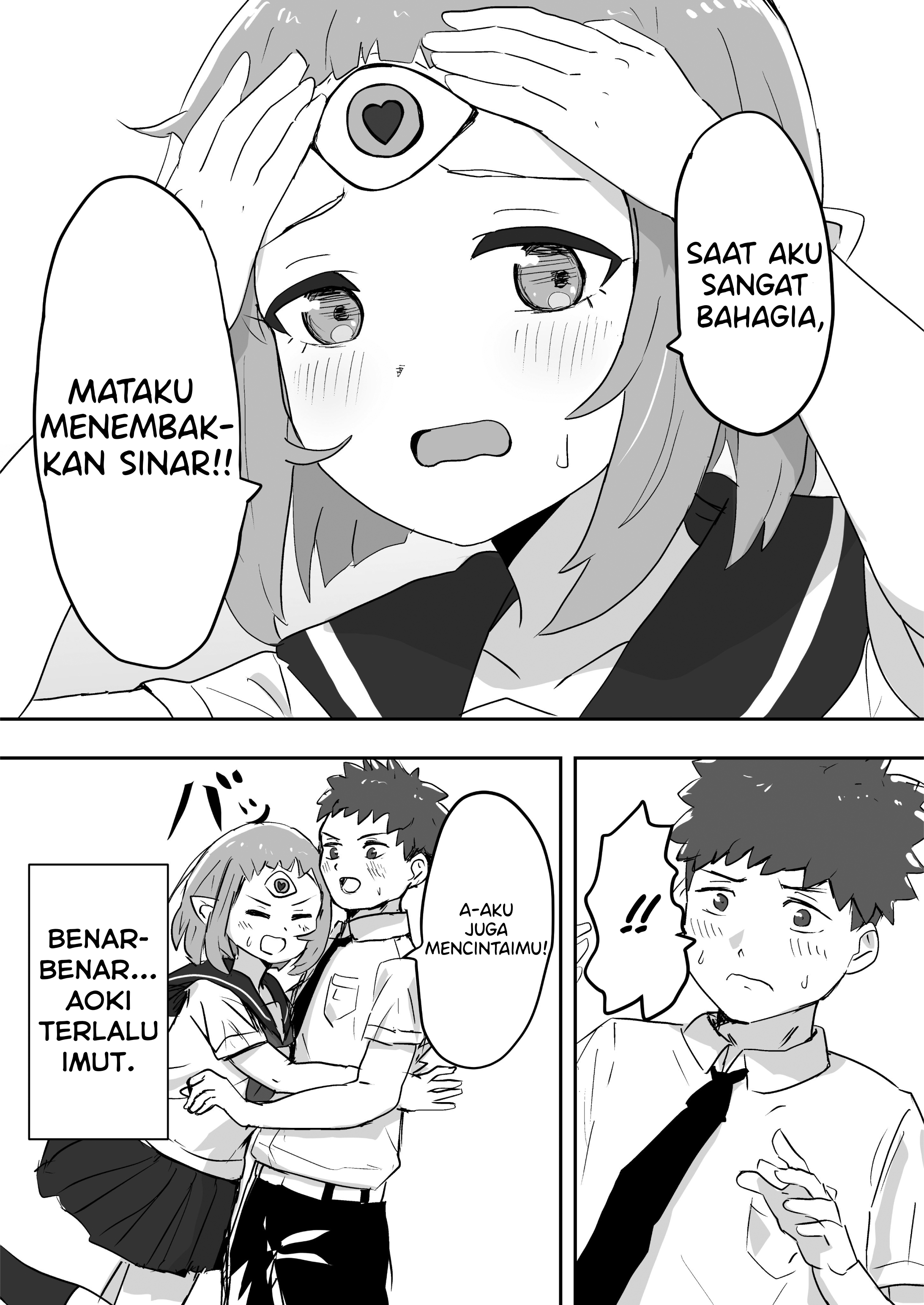 Mitsume no Onna no Ko ni Kokuhaku Suru Hanashi Chapter 0 - halaman 4