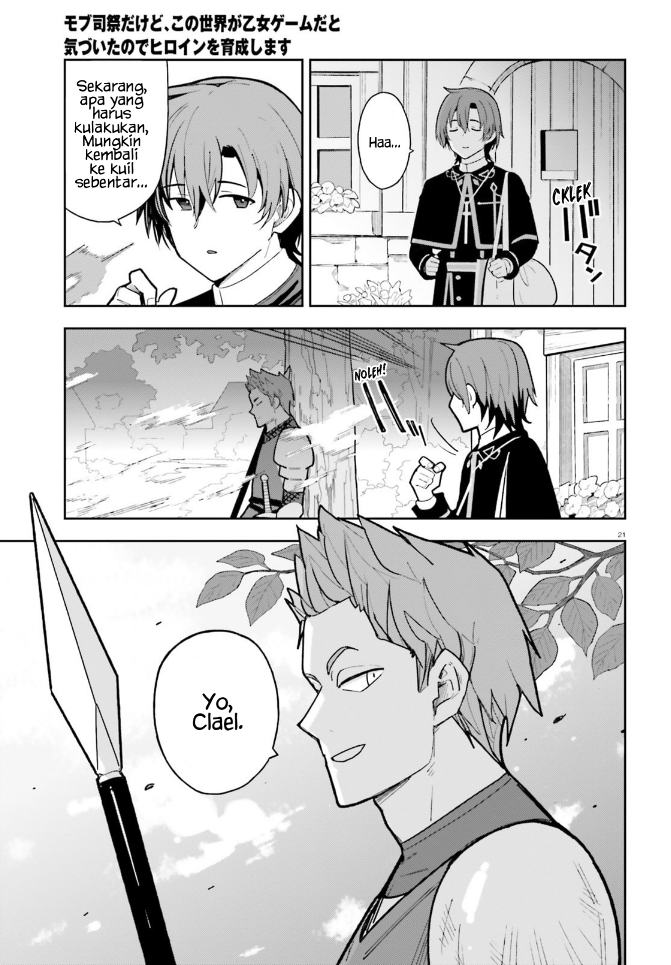 Mob Shisai dakedo, Kono Sekai ga Otome Game dato Kizuita node Heroine wo Ikusei shimasu Chapter 4 - halaman 22
