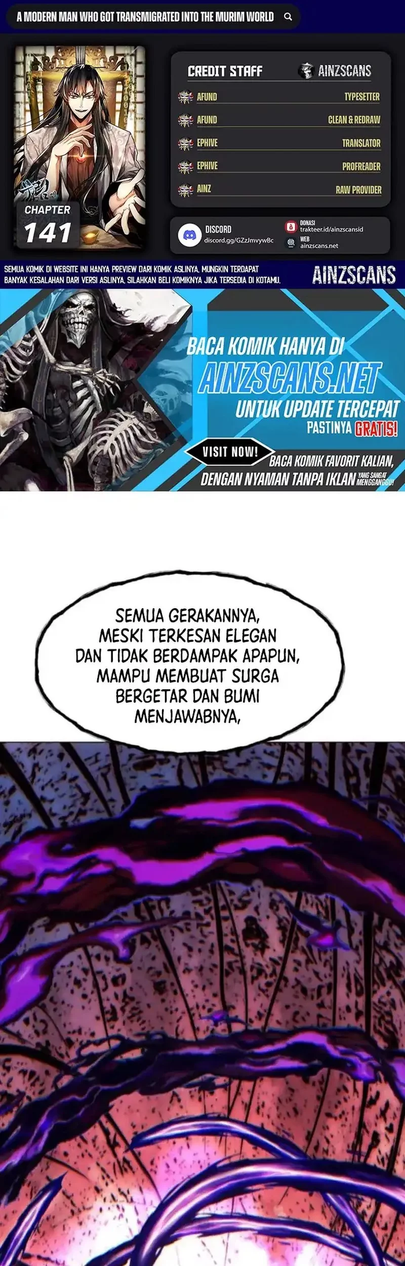 Modern Man Who Fall Into Murim Chapter 141 - halaman 1