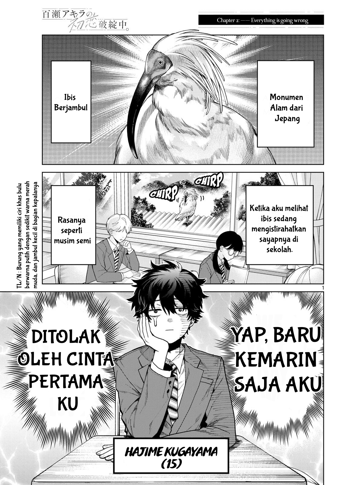 Momose Akira no Hatsukoi Hatanchuu. Chapter 2 - halaman 2