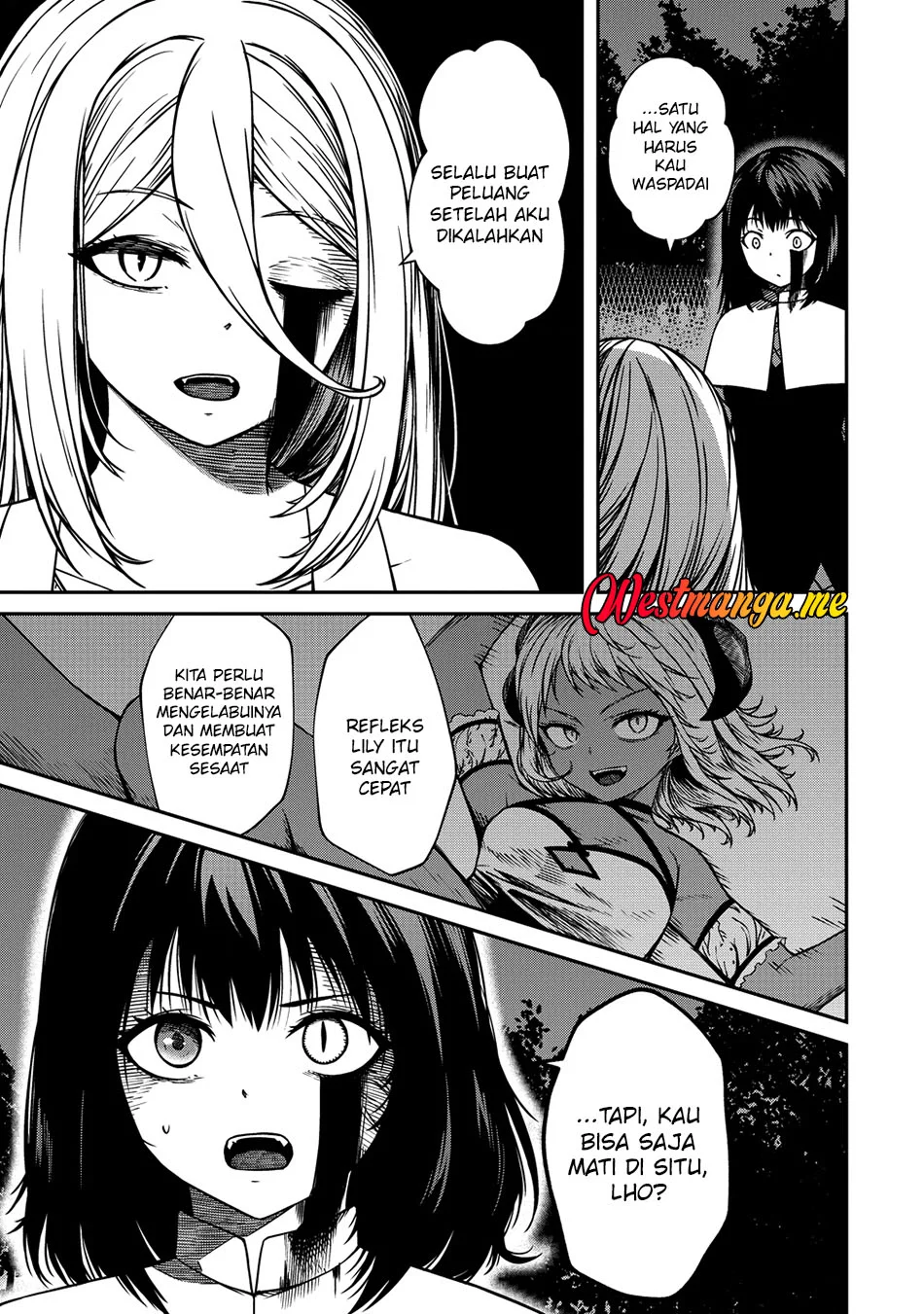 Monster Onna Kanbu wa Osanaki Yuusha wo Dekiai suru Chapter 17 - halaman 1