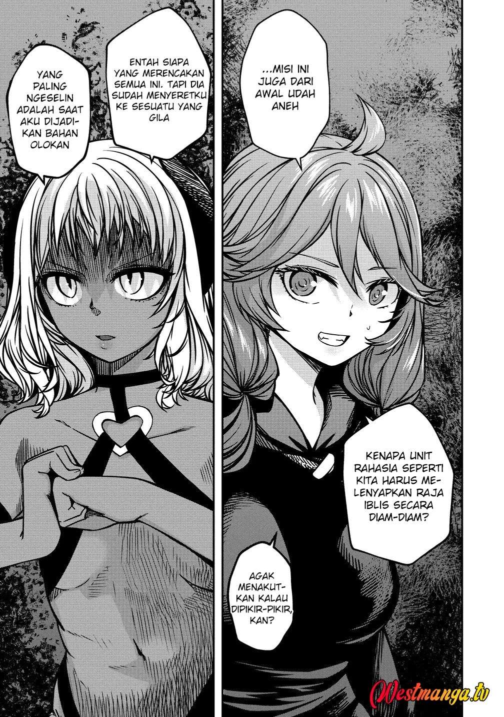 Monster Onna Kanbu wa Osanaki Yuusha wo Dekiai suru Chapter 20 - halaman 5