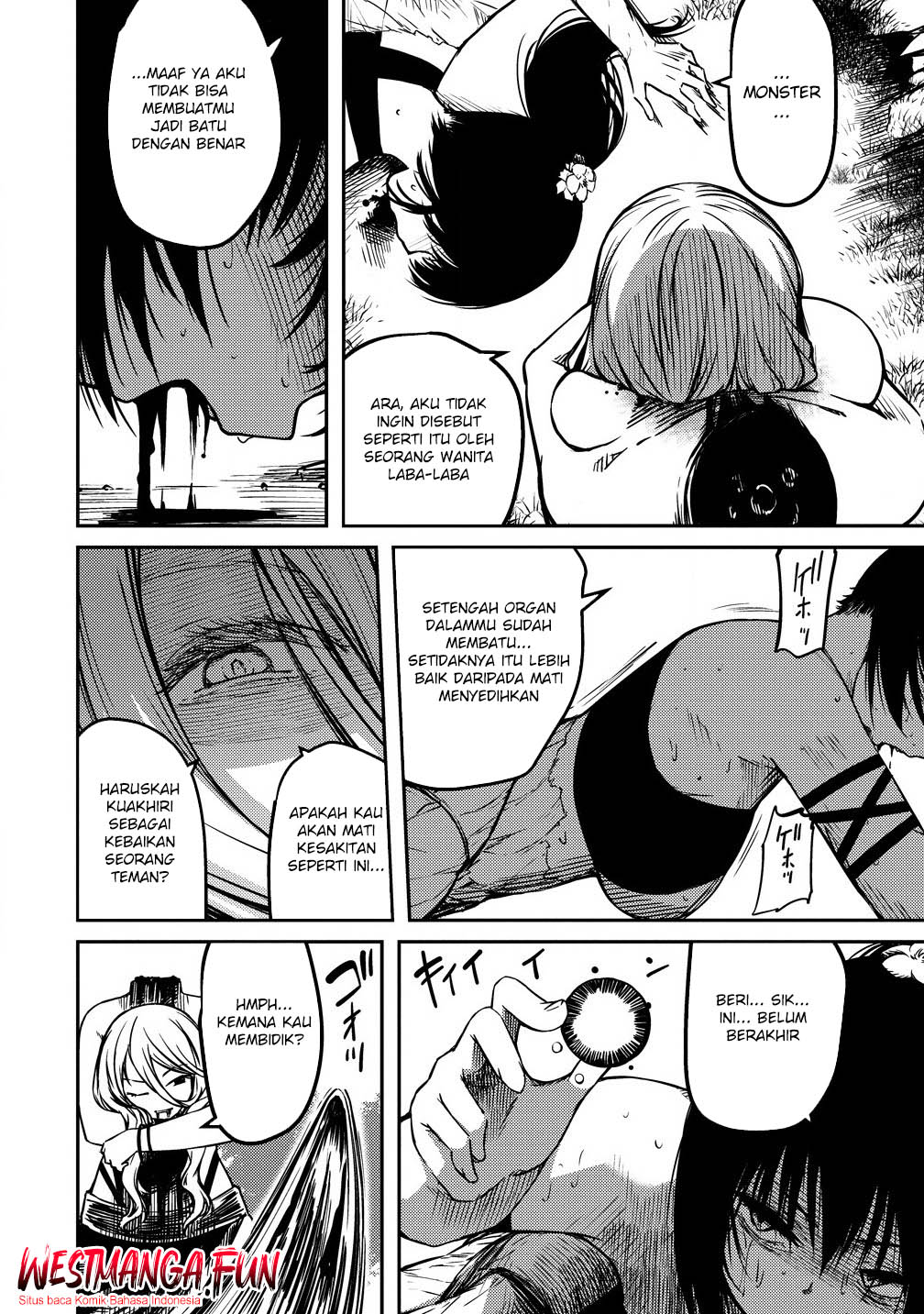 Monster Onna Kanbu wa Osanaki Yuusha wo Dekiai suru Chapter 4 - halaman 14