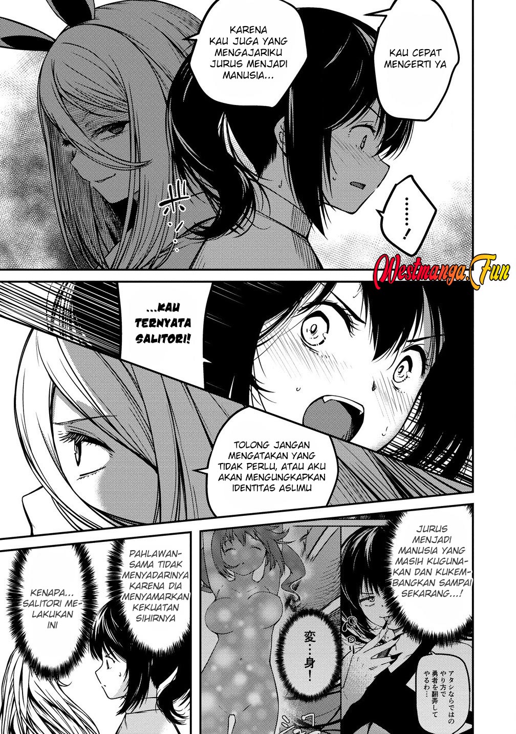 Monster Onna Kanbu wa Osanaki Yuusha wo Dekiai suru Chapter 5 - halaman 28