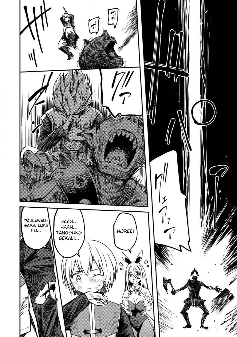 Monster Onna Kanbu wa Osanaki Yuusha wo Dekiai suru Chapter 6 - halaman 3