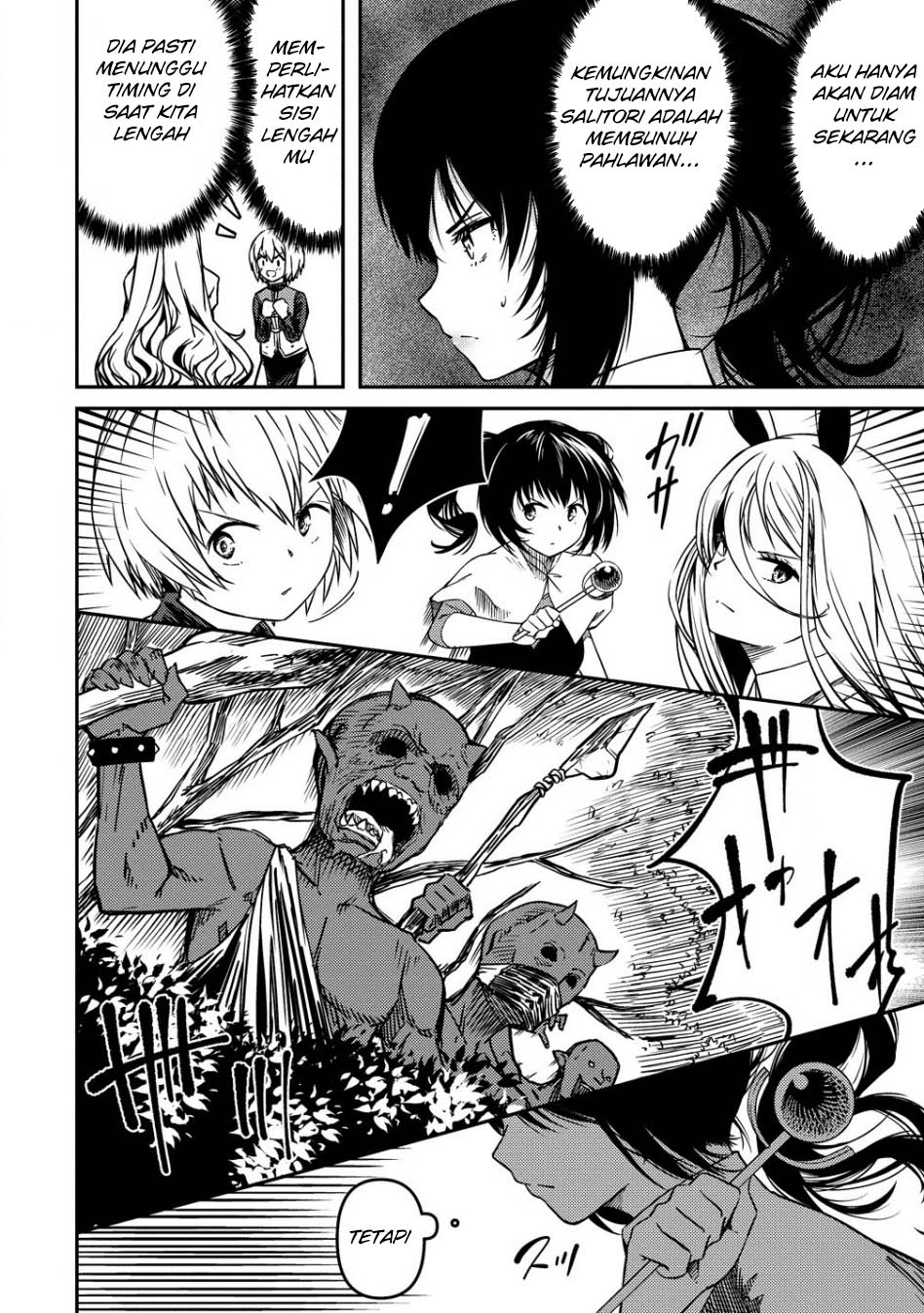 Monster Onna Kanbu wa Osanaki Yuusha wo Dekiai suru Chapter 6 - halaman 8