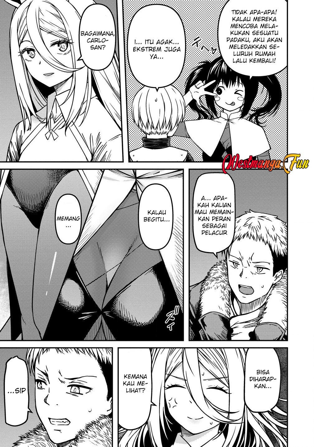 Monster Onna Kanbu wa Osanaki Yuusha wo Dekiai suru Chapter 8 - halaman 34