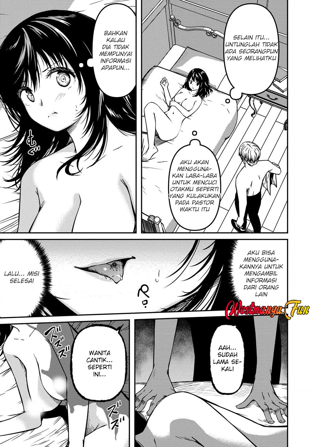 Monster Onna Kanbu wa Osanaki Yuusha wo Dekiai suru Chapter 9 - halaman 11