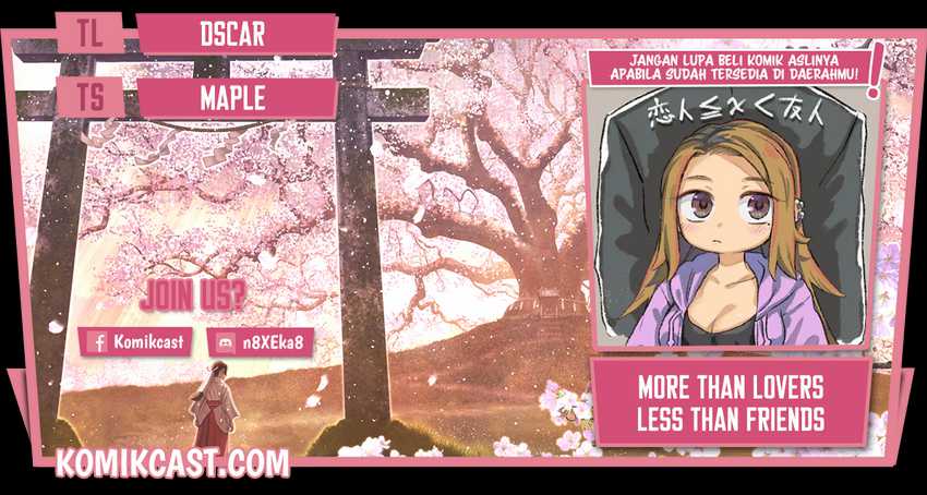 More Than Lovers Less Than Friends Chapter 2 - halaman 1