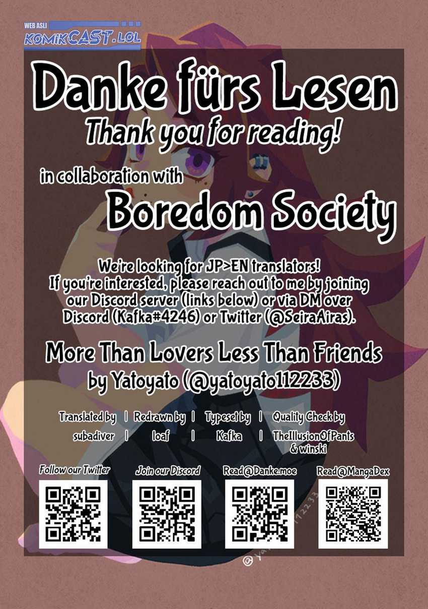 More Than Lovers Less Than Friends Chapter 27 - halaman 11