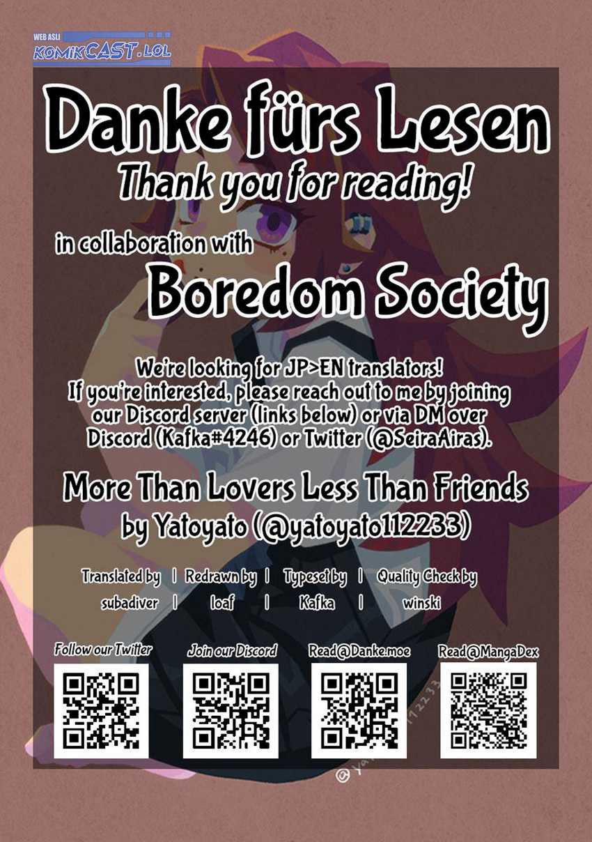 More Than Lovers Less Than Friends Chapter 28 - halaman 17