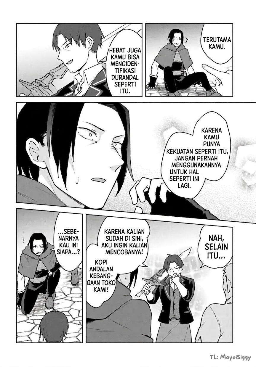 Moto Saikyou Boukensha no Rojiura Café Nonbiri Kaigyouroku Chapter 1 - halaman 34