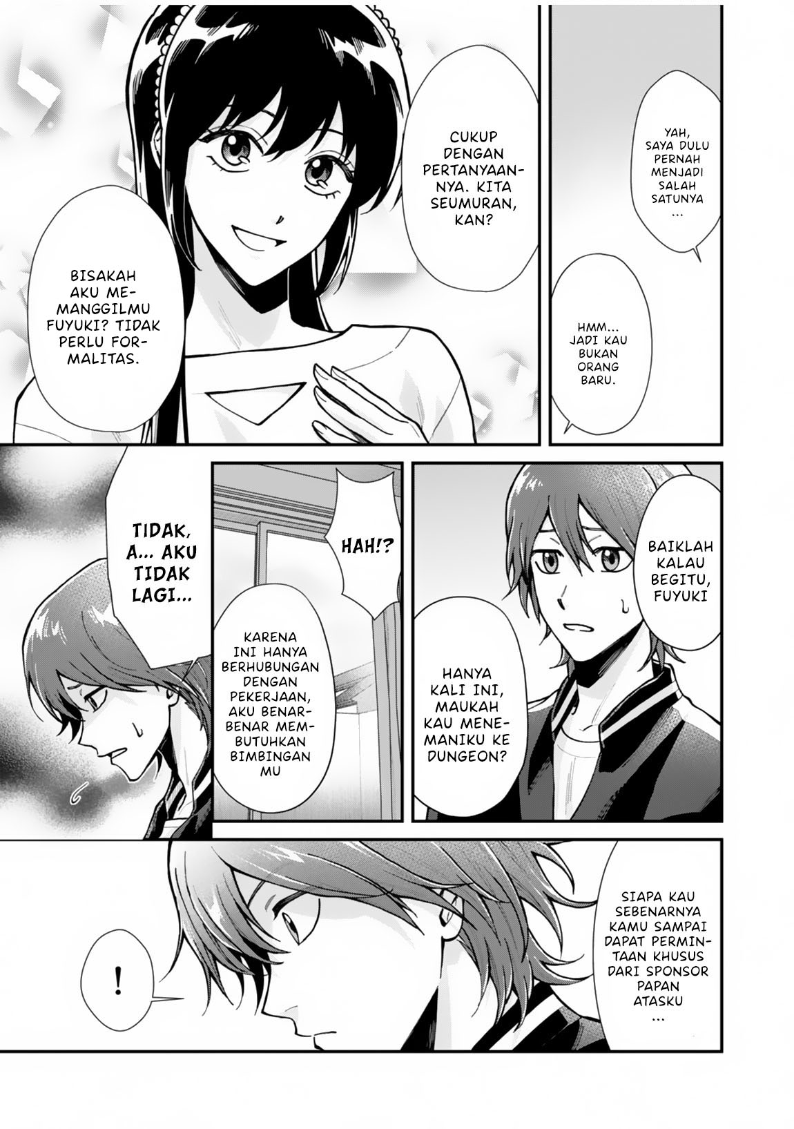 Moto Saikyou Kouryakusha, Nozomanu Dungeon Haishin de Musou shiteshimau: Coach no Irai wo Shitekita no wa Daininki Idol deshita Chapter 1 - halaman 16