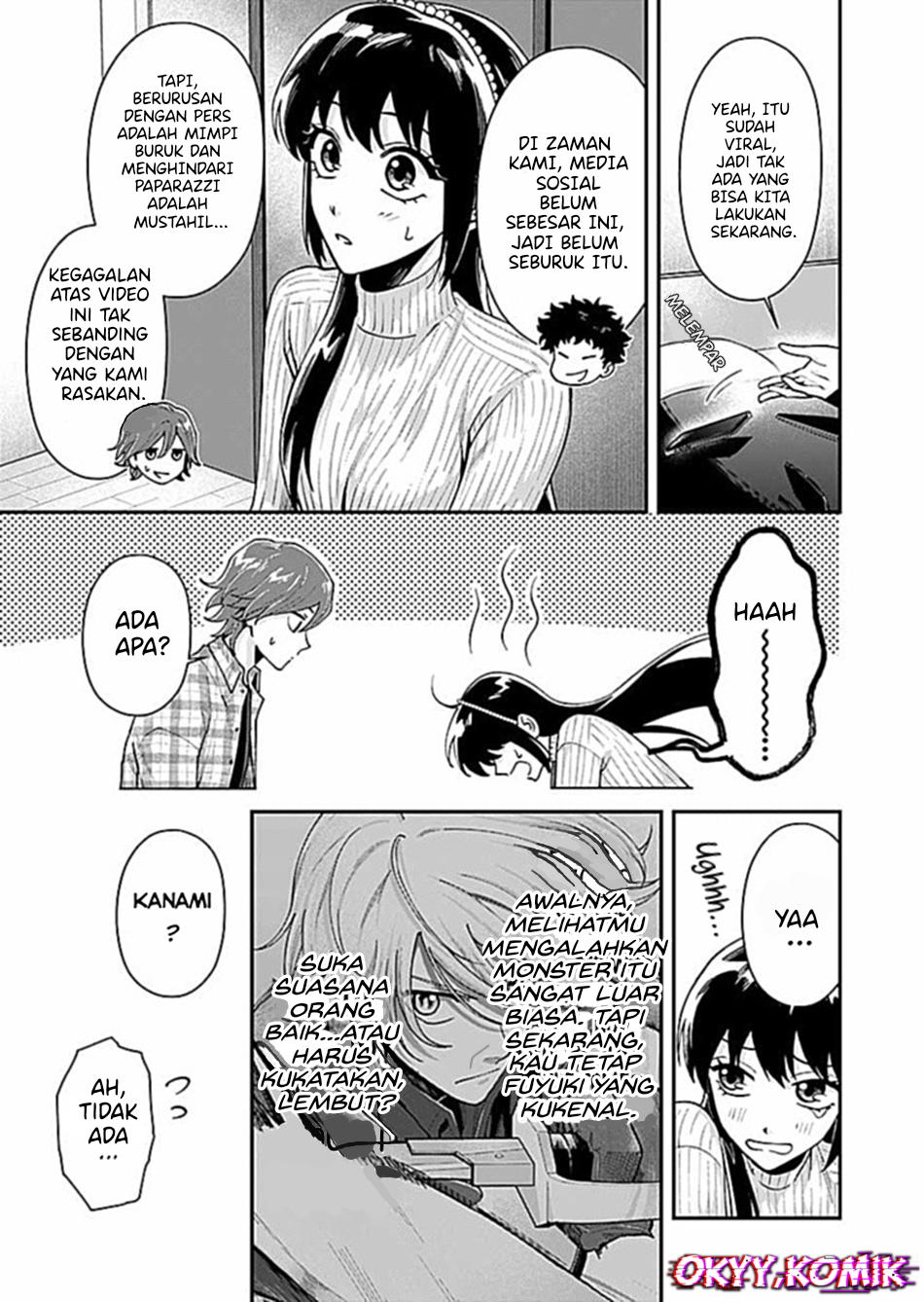 Moto Saikyou Kouryakusha, Nozomanu Dungeon Haishin de Musou shiteshimau: Coach no Irai wo Shitekita no wa Daininki Idol deshita Chapter 4 - halaman 7