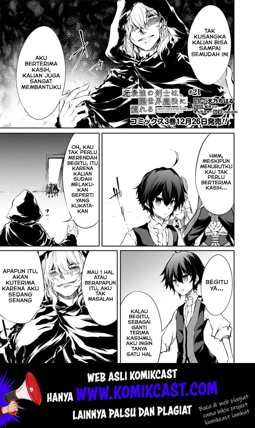 Moto Saikyou no Kenshi wa, Isekai Mahou ni Akogareru Chapter 21 - halaman 2