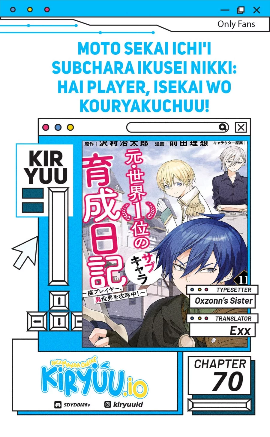 Moto Sekai Ichi’i Subchara Ikusei Nikki: Hai Player Isekai wo Kouryakuchuu! Chapter 70 - halaman 1