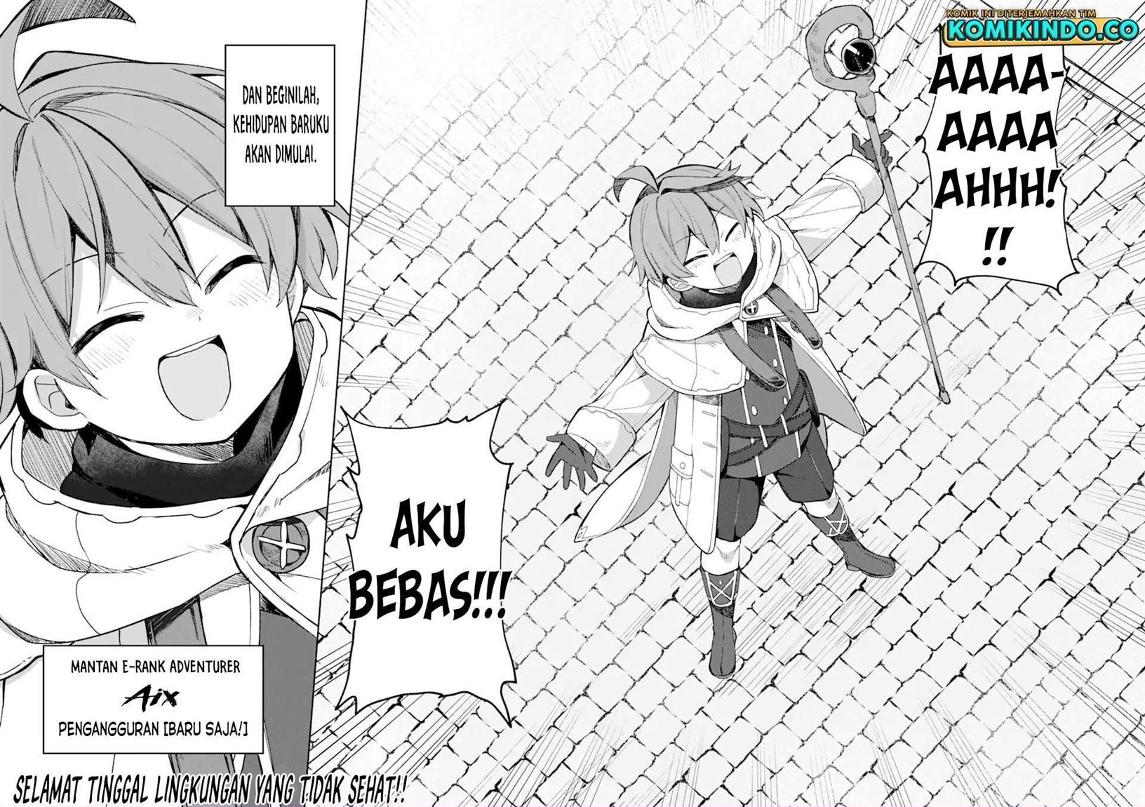 "Mou.... Hatarakitakunain desu": Boukensha nanka Yameteyaru. Imasara, Taiguu wo Kaeru kara to Onegai saretemo Okotowari desu. Boku wa Zettai Hatarakimasen. Chapter 1.2 - halaman 17