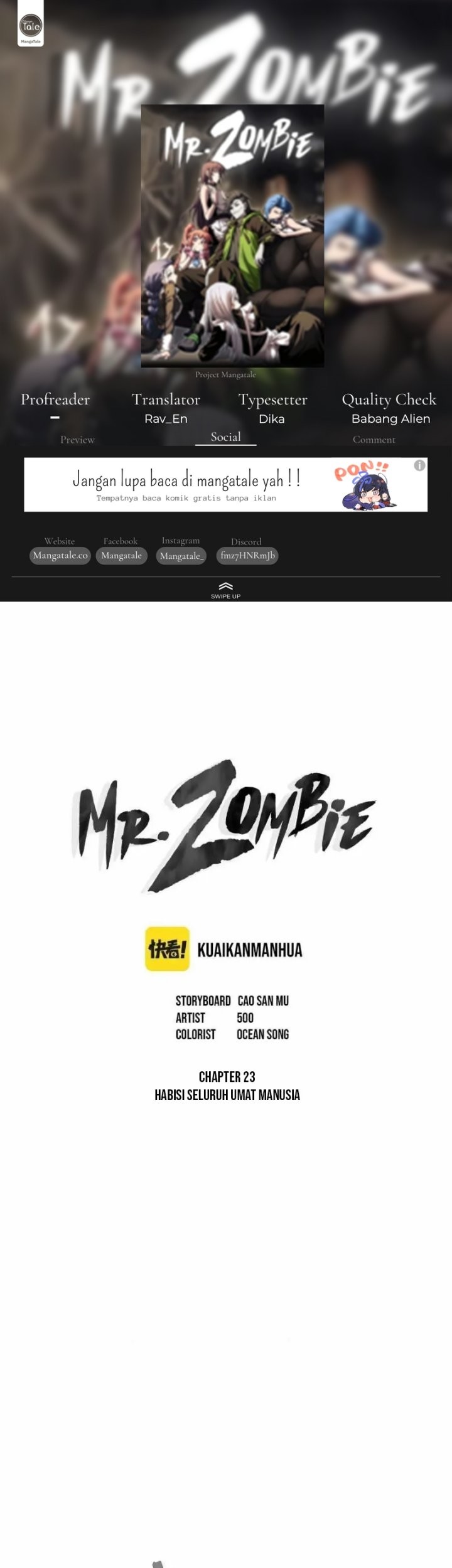 Mr. Zombie Chapter 23 - halaman 1