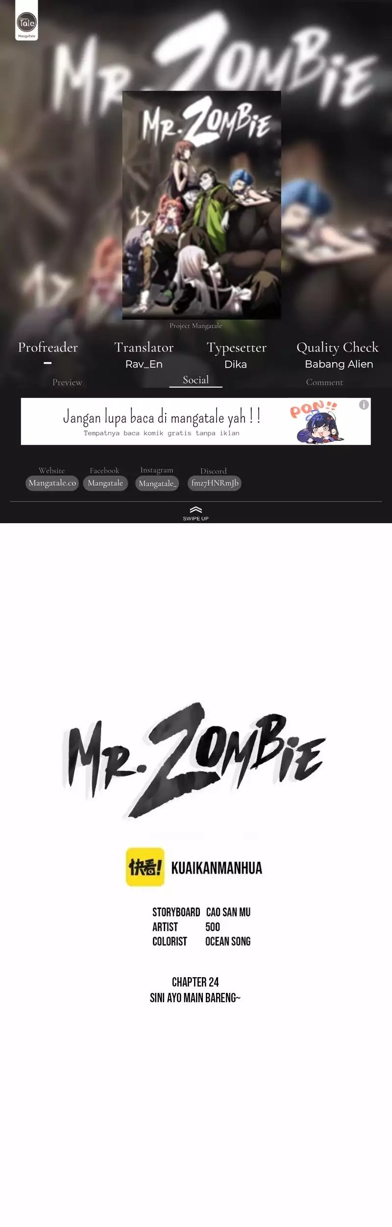 Mr. Zombie Chapter 24 - halaman 1