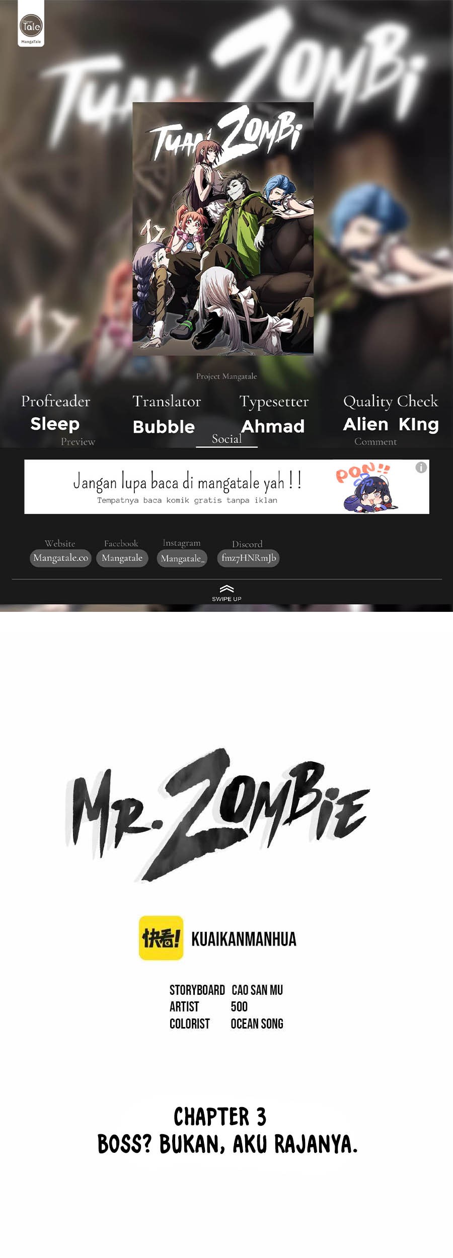 Mr. Zombie Chapter 3 - halaman 1