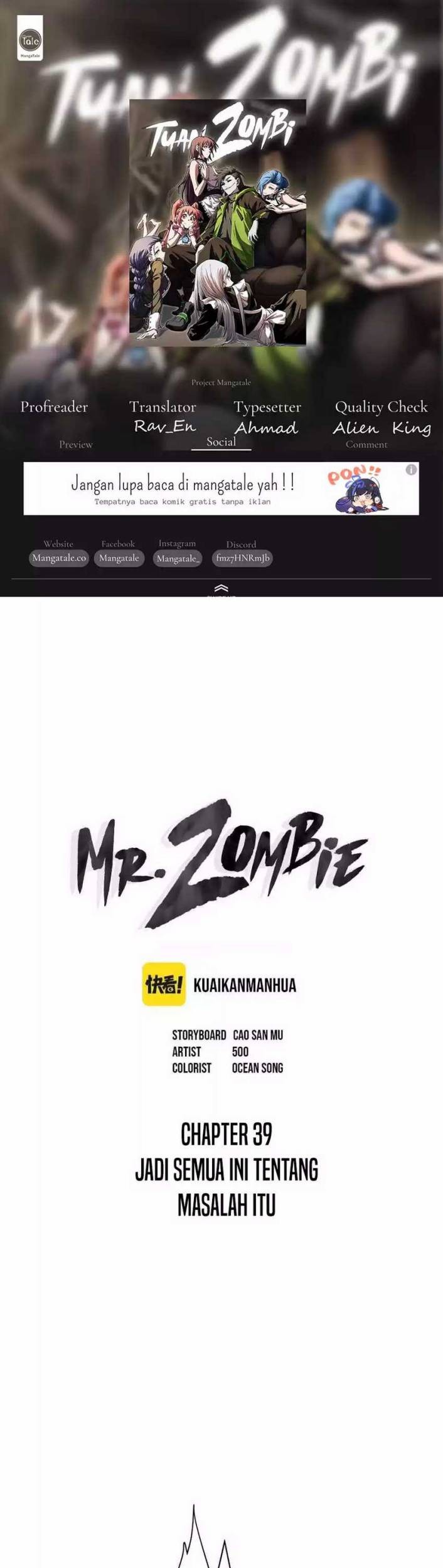 Mr. Zombie Chapter 39 - halaman 1