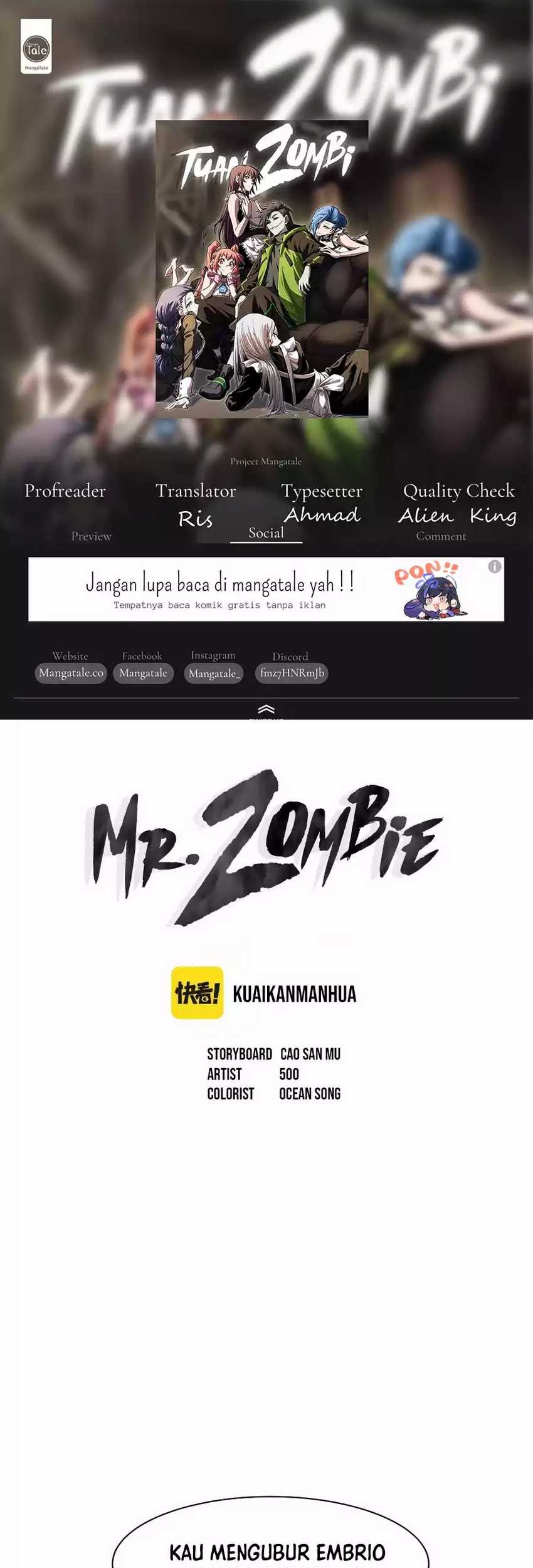 Mr. Zombie Chapter 95 - halaman 1