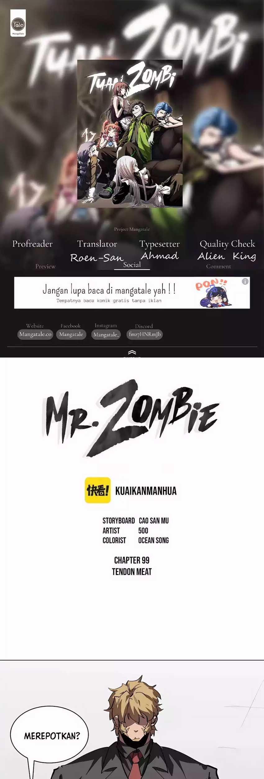 Mr. Zombie Chapter 99 - halaman 1
