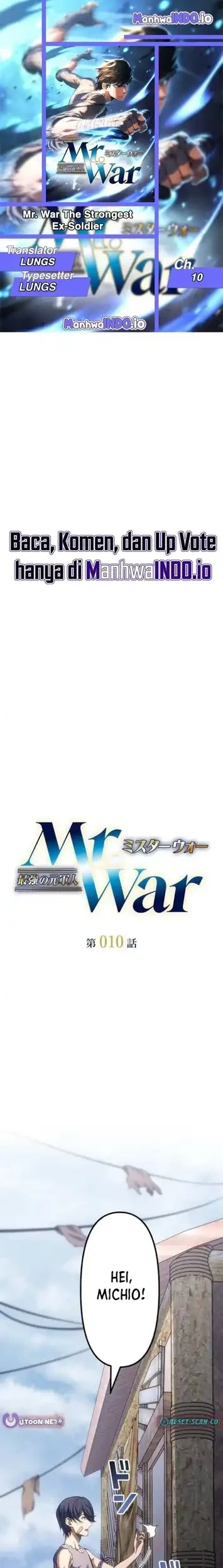 Mr.War -Saikyou no Moto Gunjin- Natsu Chapter 10 - halaman 1
