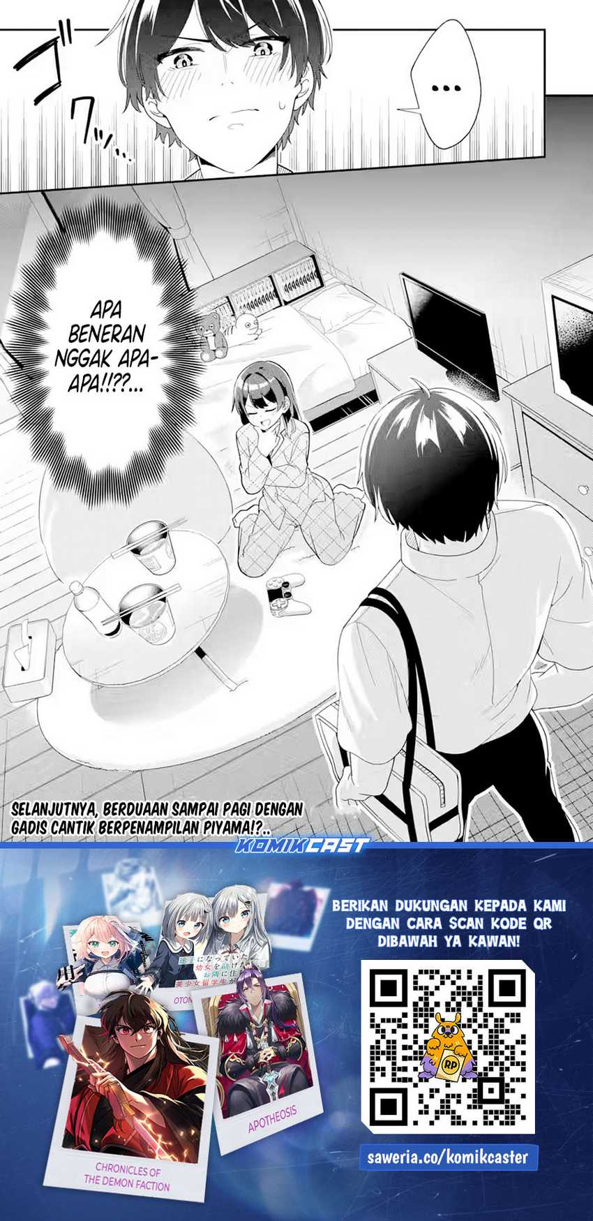 Muboubi Kawaii Pajama Sugata no Bishoujo to Heya de Futarikiri Chapter 4 - halaman 40