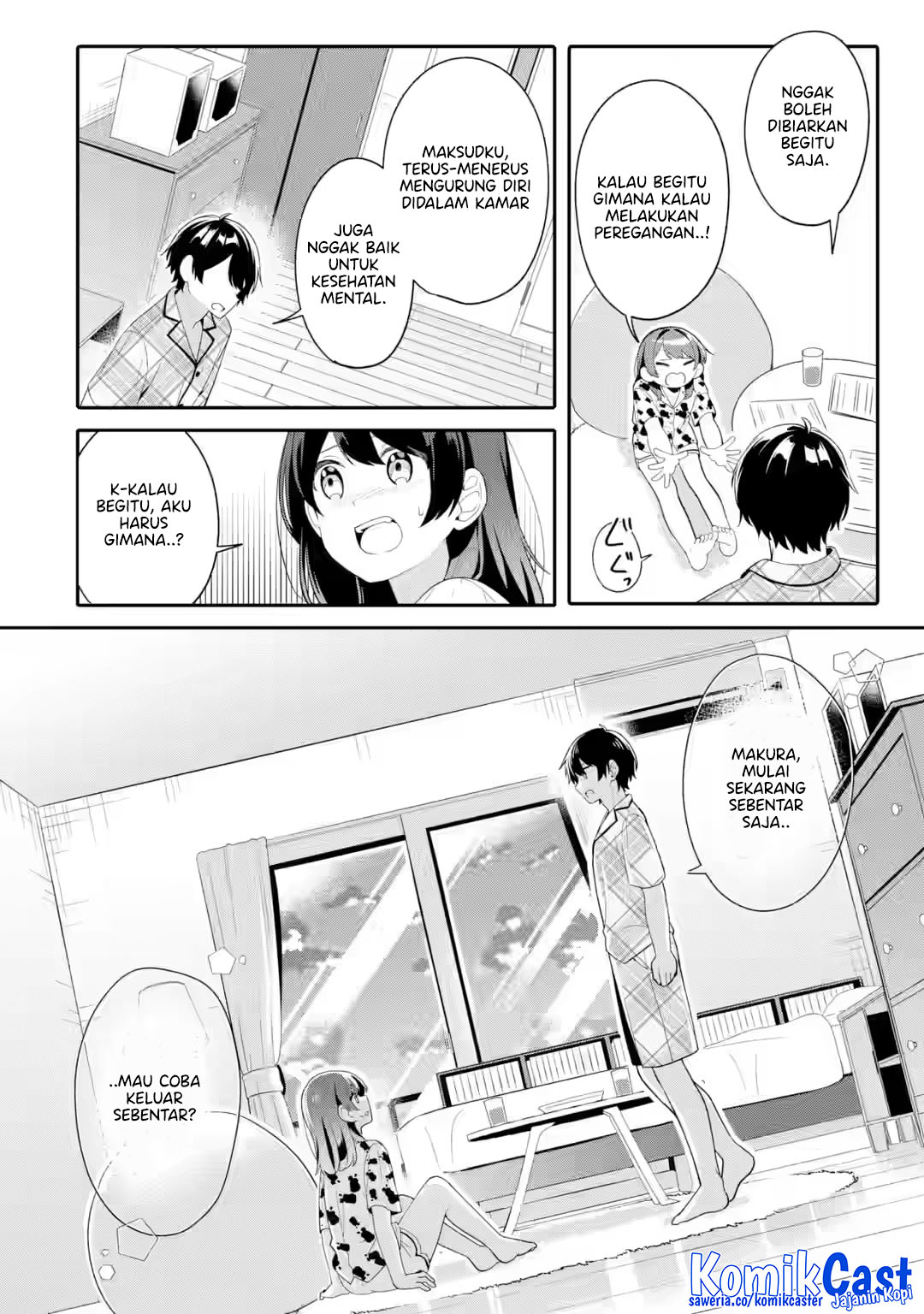 Muboubi Kawaii Pajama Sugata no Bishoujo to Heya de Futarikiri Chapter 7 - halaman 28