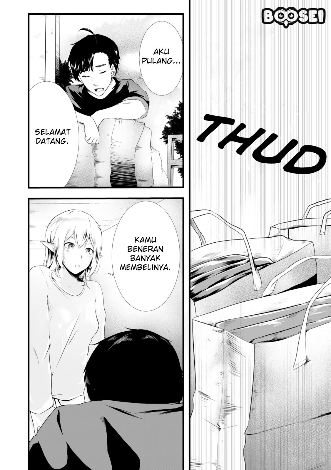 Mujintou De Elf to Kyoudou Seikatsu Chapter 2 - halaman 3