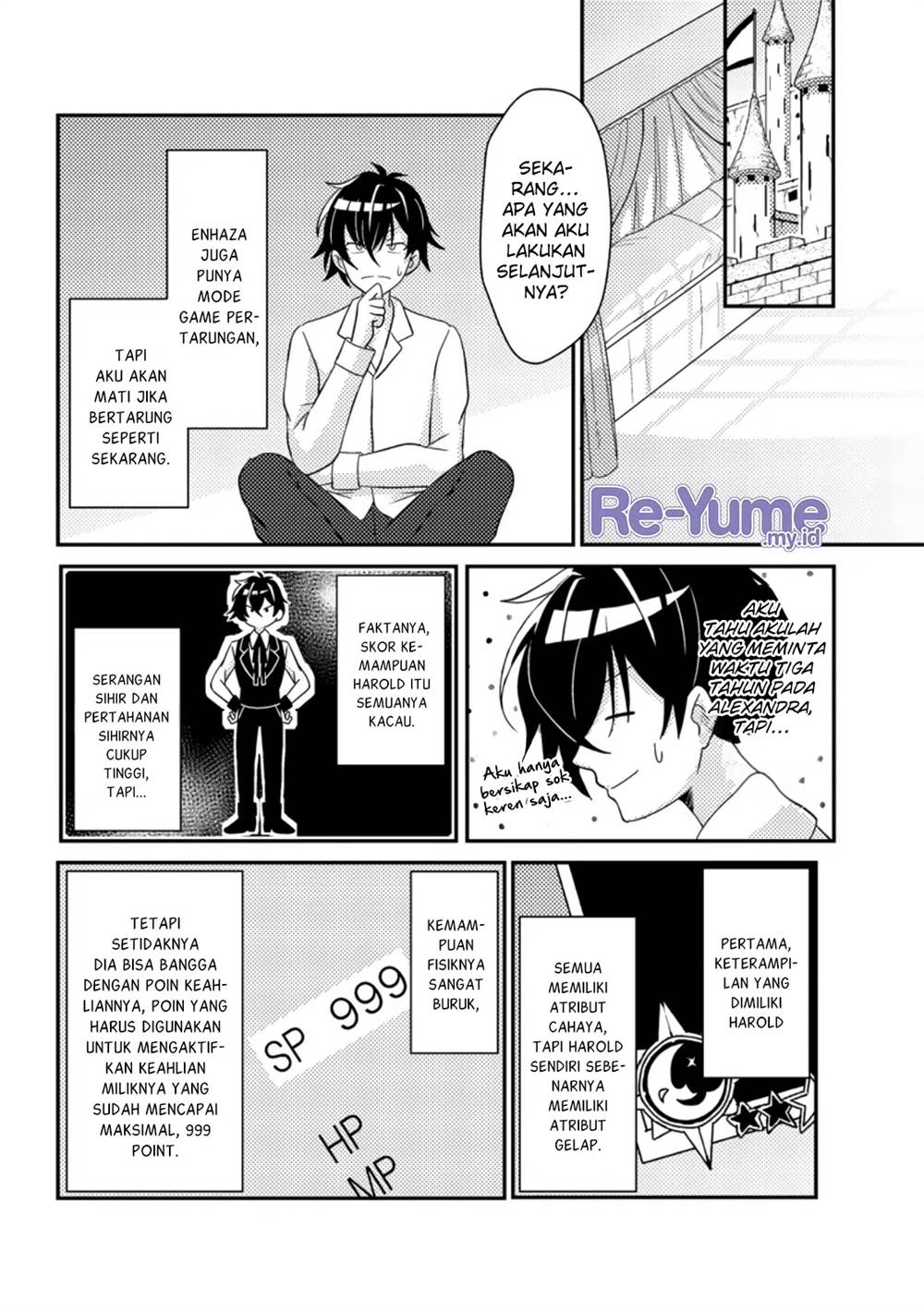 Munou no Akudou Ouji wa Ikinokoritai: Ren’ai RPG no Akuyaku Mob ni Tensei Shita kedo, Gensaku Mushi Shite Saikyou o Mezasu Chapter 1 - halaman 30