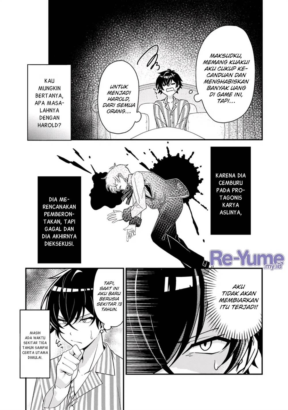 Munou no Akudou Ouji wa Ikinokoritai: Ren’ai RPG no Akuyaku Mob ni Tensei Shita kedo, Gensaku Mushi Shite Saikyou o Mezasu Chapter 1 - halaman 6