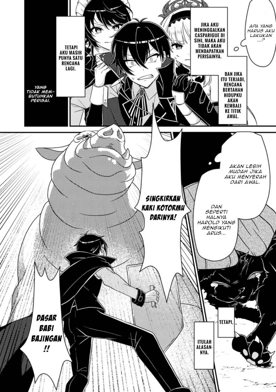 Munou no Akudou Ouji wa Ikinokoritai: Ren’ai RPG no Akuyaku Mob ni Tensei Shita kedo, Gensaku Mushi Shite Saikyou o Mezasu Chapter 3 - halaman 31